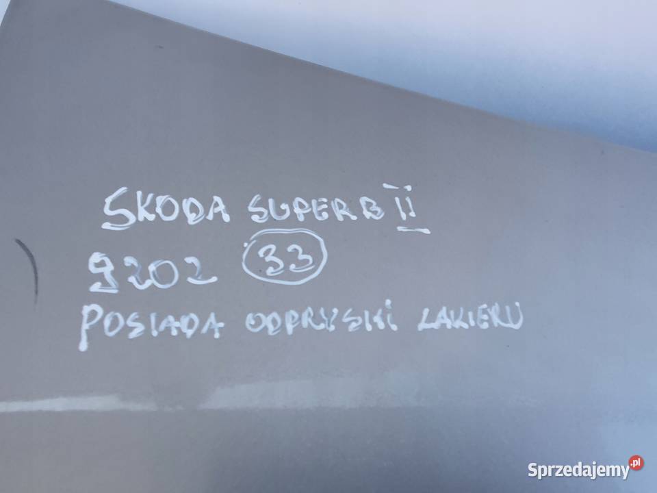 Skoda Superb II TYLNA KLAPA BAGAŻNIKA 9202 LF8H osobowe