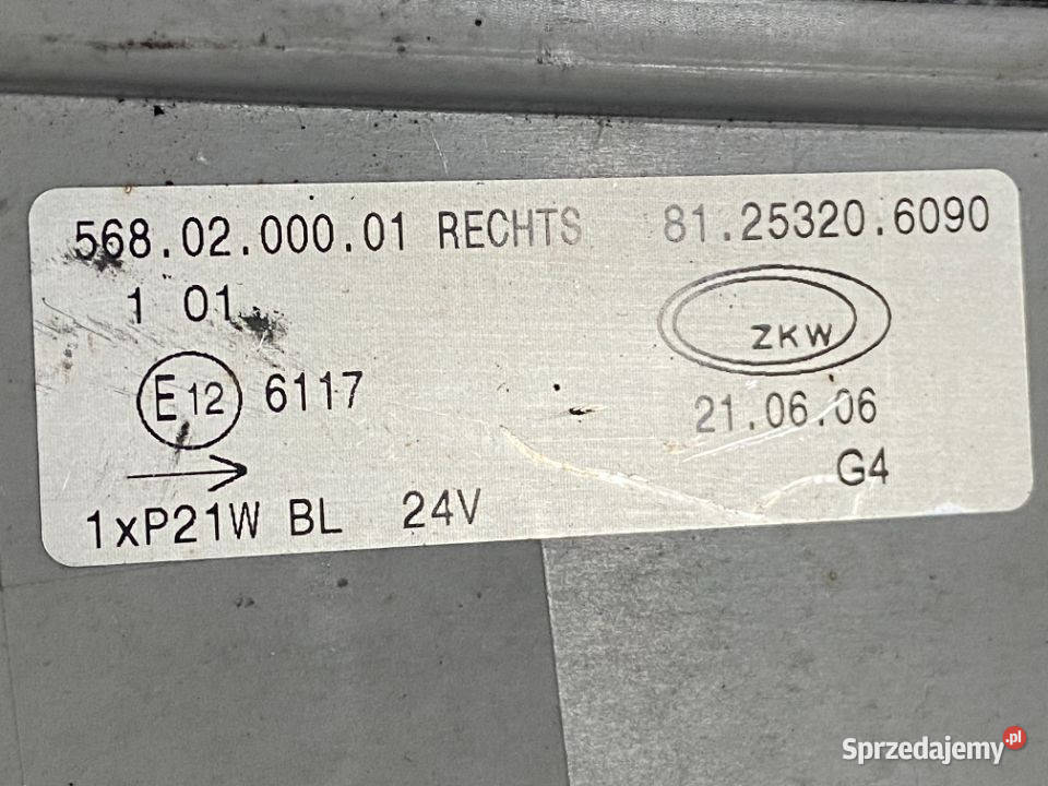 Kierunkowskaz Kierunek MAN TGL TGM TGS Maszewo sprzedam