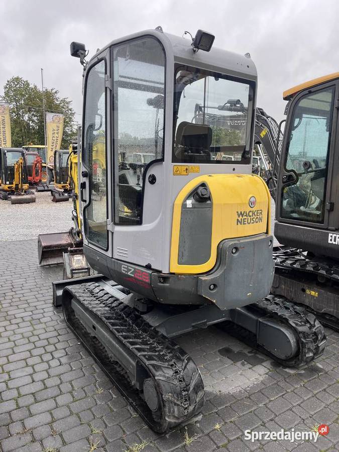 Minikoparka Wacker Neuson EZ28 z VDS 2014 roku łódzkie Złoczew sprzedam