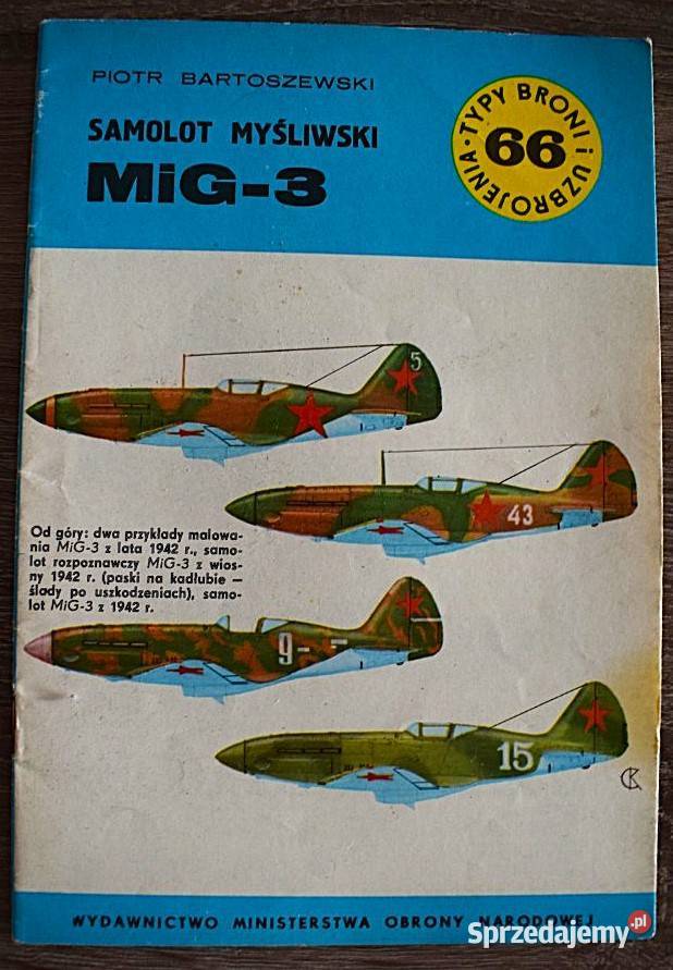 Samolot myśliwski Mig 3 seria TBiU Pozostałe Chełmno sprzedam