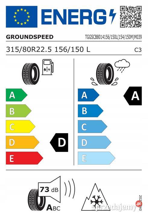GROUNDSPEED GSVS02 31580 R225 Opony napęd kostka Opony Zarębki sprzedam