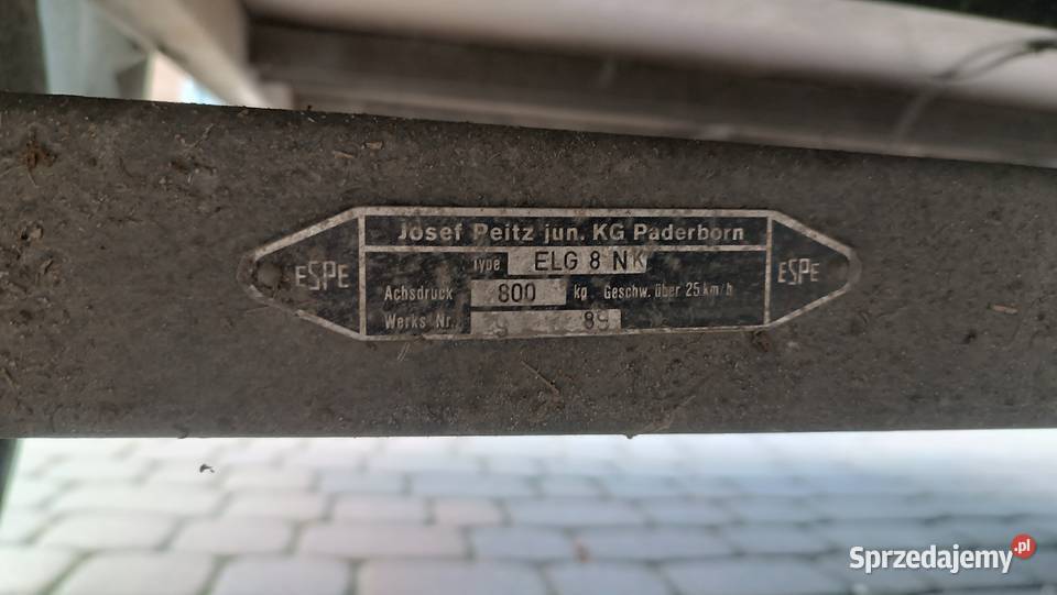 Sprzedam przyczepkę dmc 600 towarowe Malbork sprzedam