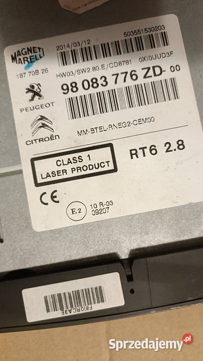 RADIO NAWIGACJA RT6 28 radio 98083776 Poznań