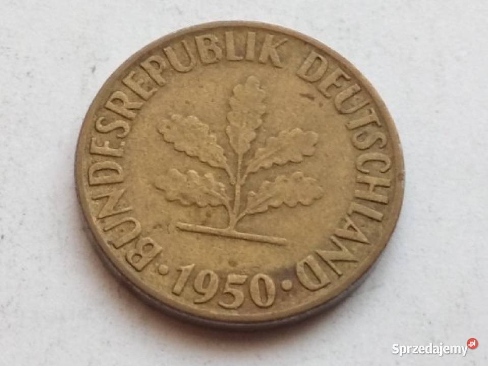 Moneta 5 Pfenning 1950r Dąbrowa Górnicza