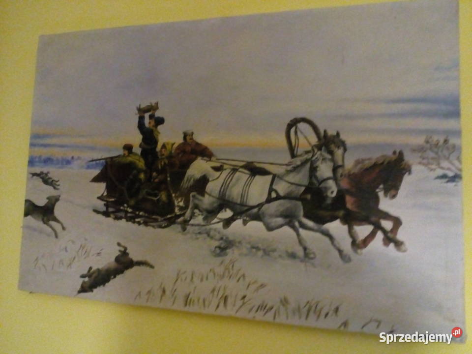 obraz olejny odcienie szarości Białystok