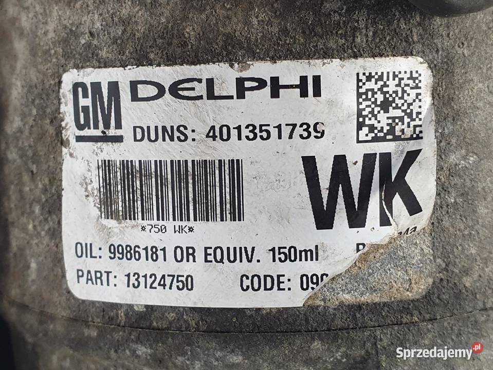 SPRĘŻARKA KLIMATYZACJI Opel Astra III H 16 16V Chełm