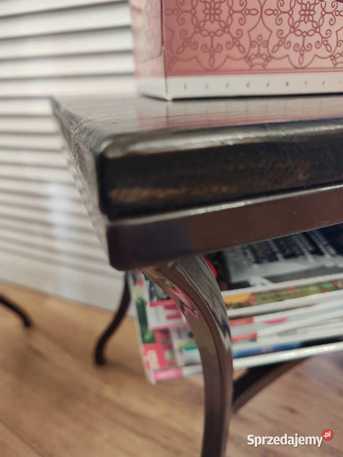 Stoliki nocne drewno plus metal Legnica