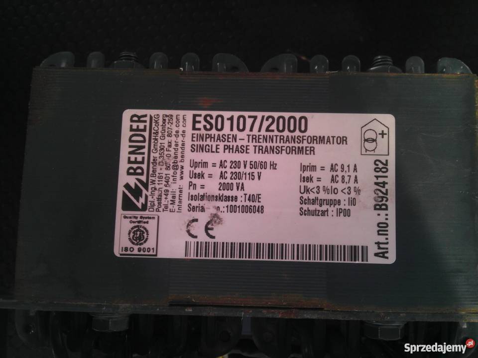 Transformator separacyjny medyczny Białystok sprzedam