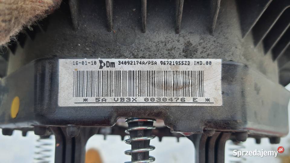 Poduszka kierowcy AIR BAG Citroen Jumpy Berlingo Lublin