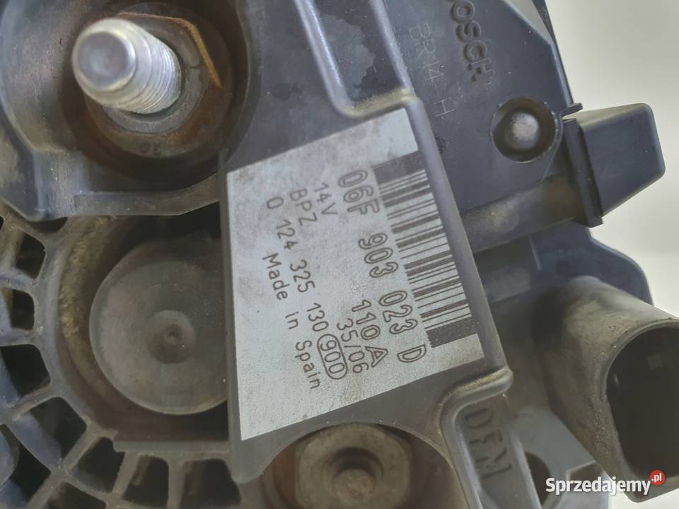 ALTERNATOR VW Golf V 20 SDI Bosch 06F903023D osobowe lubelskie sprzedam
