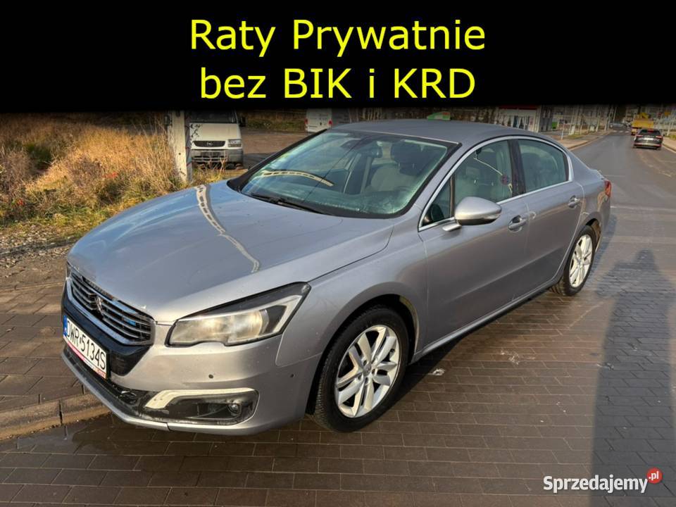 Peugeot 508 Raty Prywatnie Automat sedan Zadbany klimatyzacja 508 Wrocław