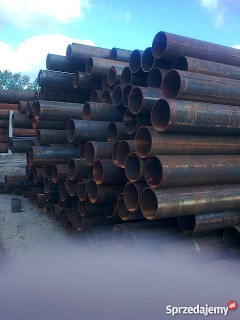Rura stalowa fi 219 x 63 Biała