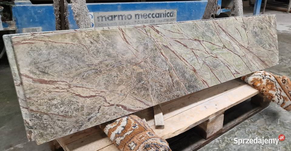 Schody marmurowe z marmuru Rainforest Green Luboń