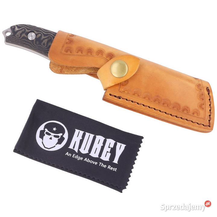 Nóż Kubey Aiden Black Micarta Sand Blasted D2 by sprzedam