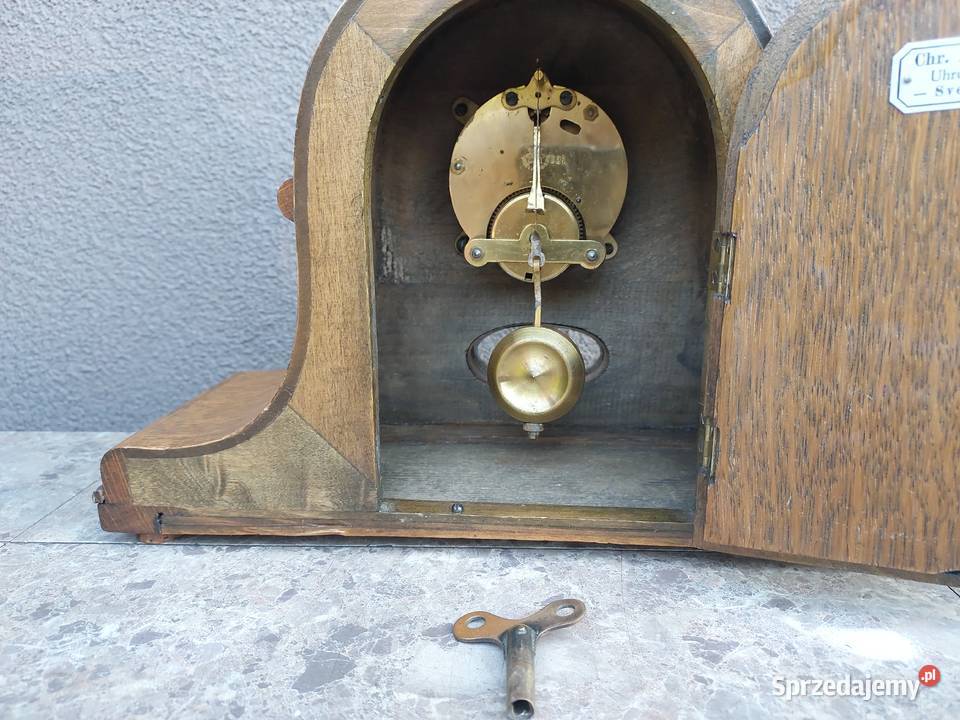 98 Stary zegar bufetowy Junghans chodzik 1925r pomorskie Tczew