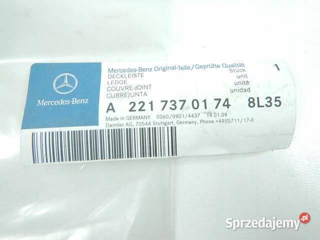 LISTWA ZGARNIAJĄCA LEWY TYŁ MERCEDES W221