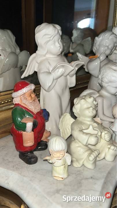 Figurka Mikołaja z pieskiem 45 Wys 12 Podstawa o Gdańsk