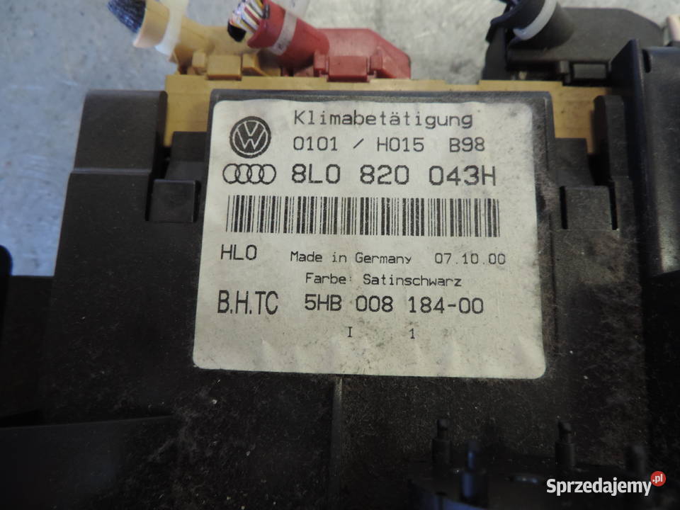 PANEL NAWIEWU AUDI A3 8L LIFT 8L0820043H Nowy Sącz sprzedam