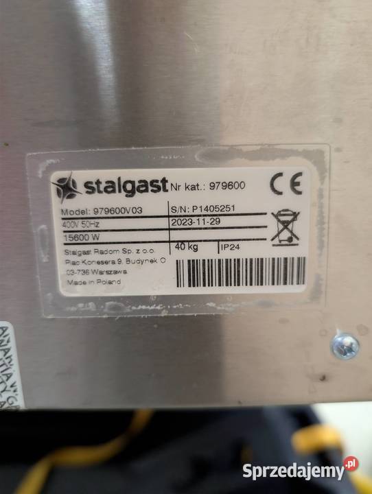 kuchenka elektryczna 6palnikowa 156 kW Stalgast małopolskie Tarnów sprzedam