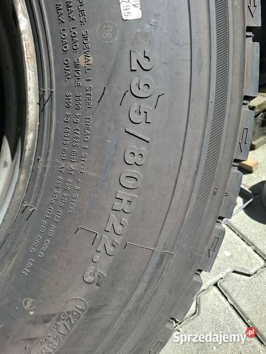 Opony do autokaru 29580 R225 80 Mszana Dolna