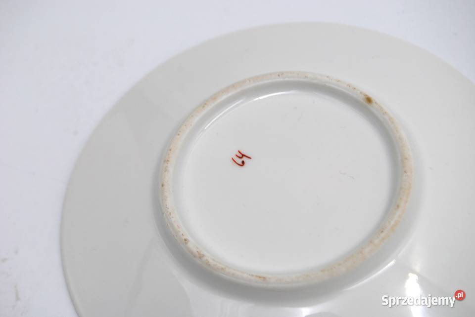 Porcelana KPM zestaw 4 filiżanek ze spodkiem wielkopolskie Poznań