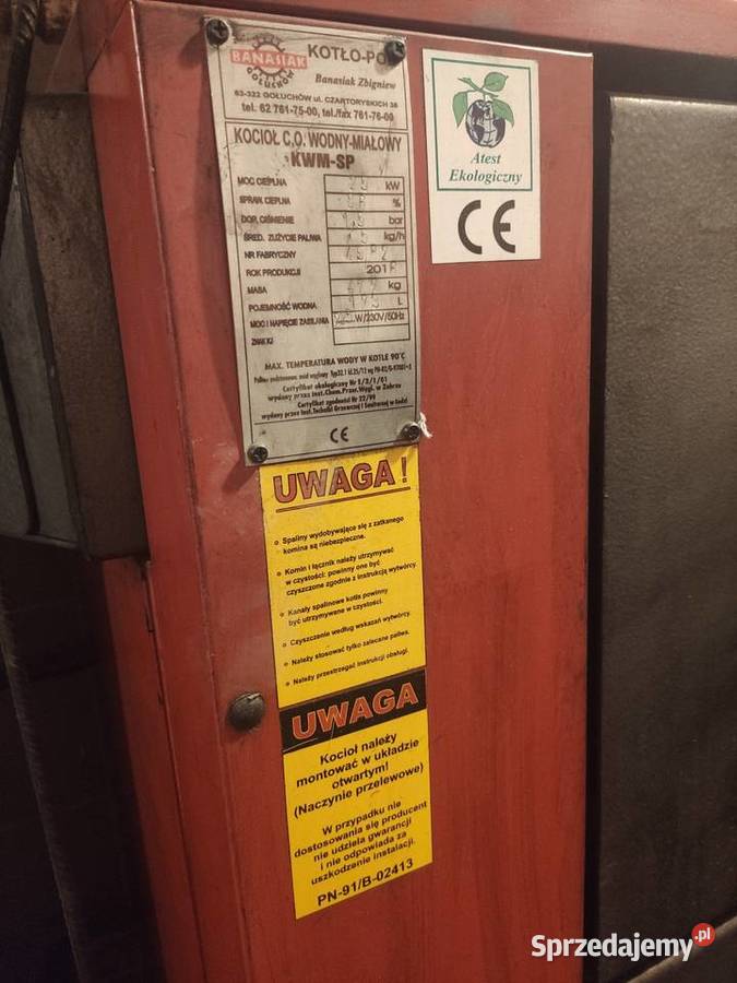 piec ekogroszek i miał 25kw z podajnikiem Żukowo pomorskie Pępowo