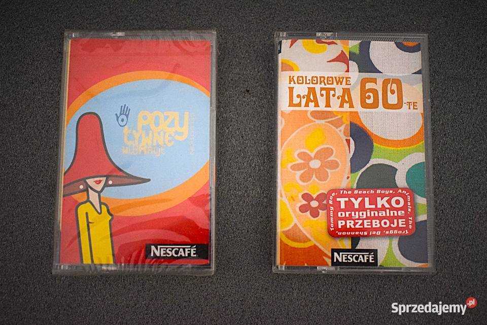 Nescafe kasety składaki NIEUŻYWANE kaseta Chełmno sprzedam