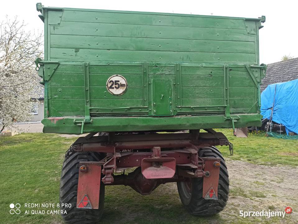 Przyczepa Jednoosiowa Wywrotka Do Tyłu Solidna Złoczew sprzedam