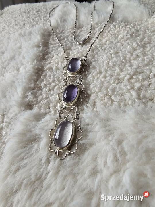 Naszyjnik Rytosztuka z fluorytem Warszawa sprzedam