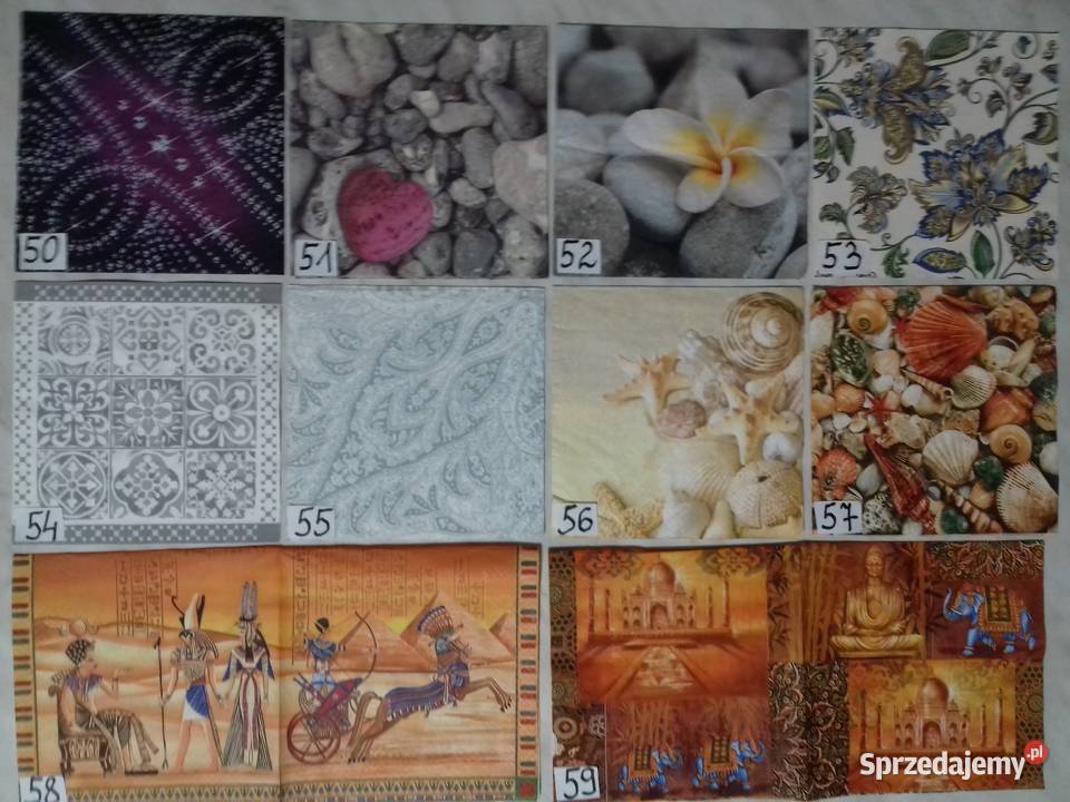 Serwetki decoupage shabby chic vintage ornamenty mazowieckie Laskowiec sprzedam