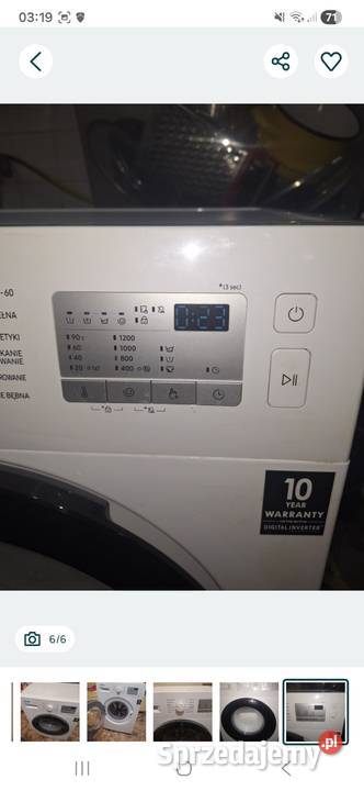 samsung pralka wolnostojące Mysłowice sprzedam