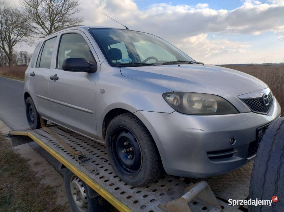Mazda 2 DY Przedlift 2005r 14 D Srebrna Części Rok produkcji 2005 warmińsko-mazurskie Elbląg
