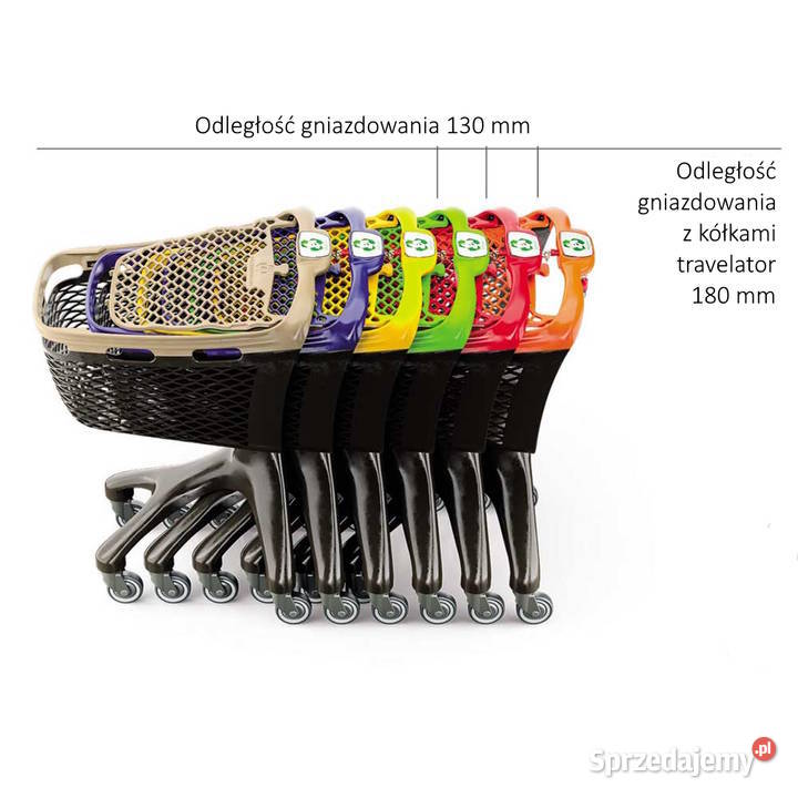 Wózek sklepowy plastikowy zakupowy 100 litrów mazowieckie Warszawa