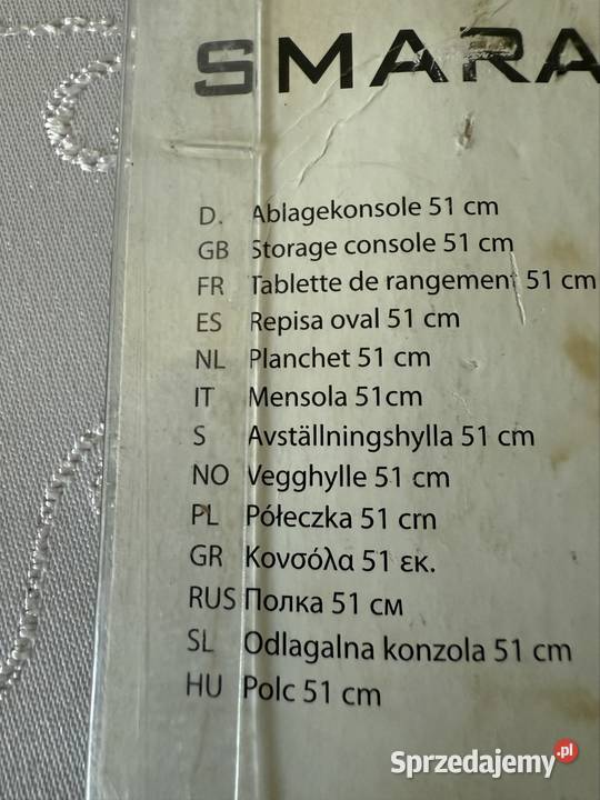 Półeczka Łazienkowa SMARAGD MATT Szkło Czerwionka-Leszczyny