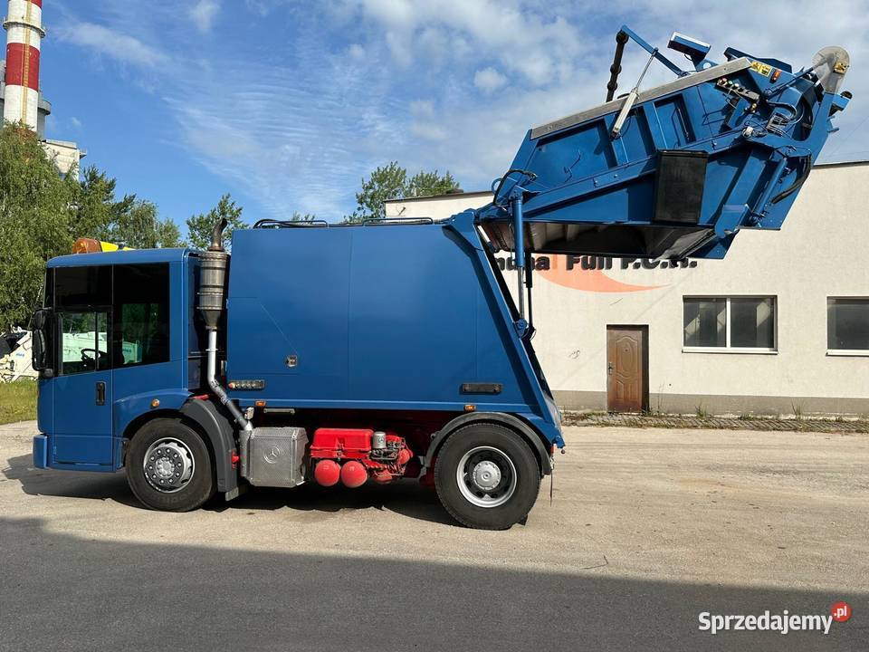 Mercedes Econic 1829 śmieciarka dwuosiowa NTM 290KM Śmieciarki