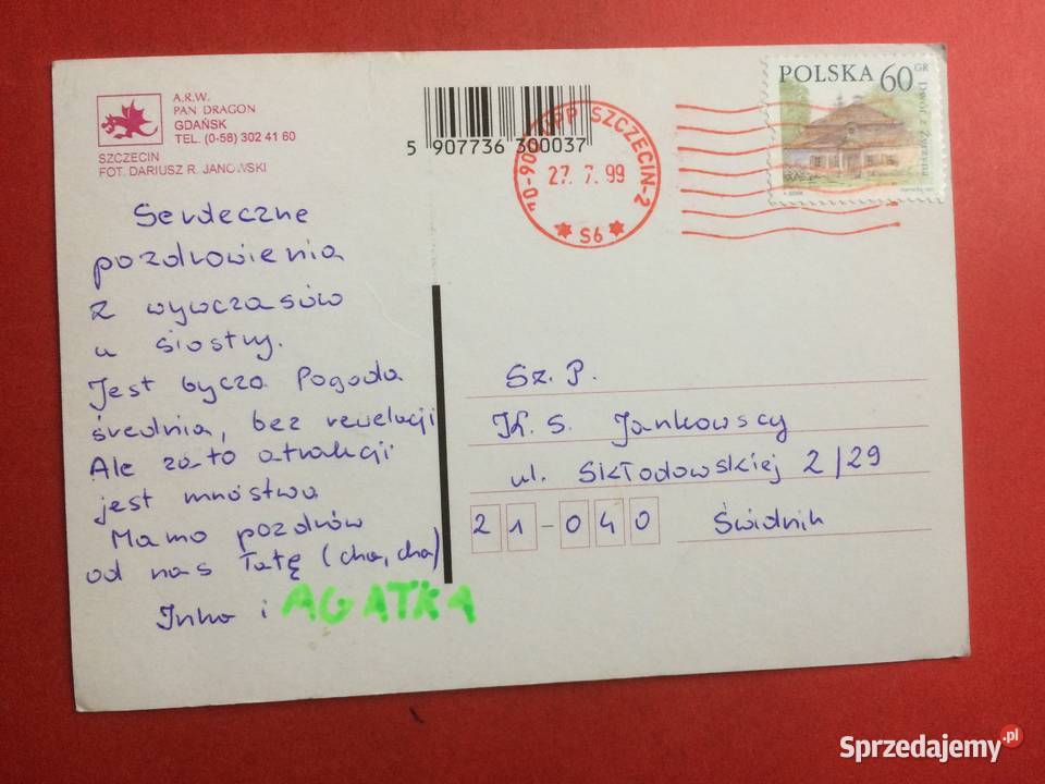 814 Widokówka Szczecin sprzedam