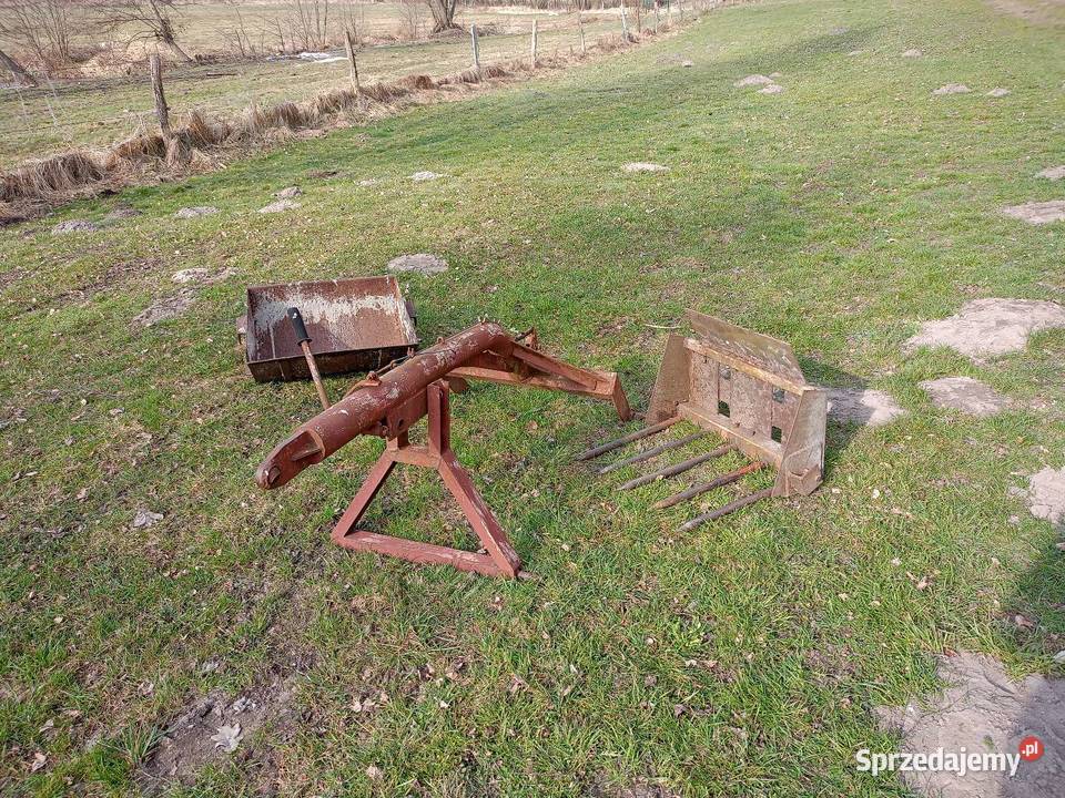 Ładowacz na tył łyżka i widły komplet Krzeczów sprzedam