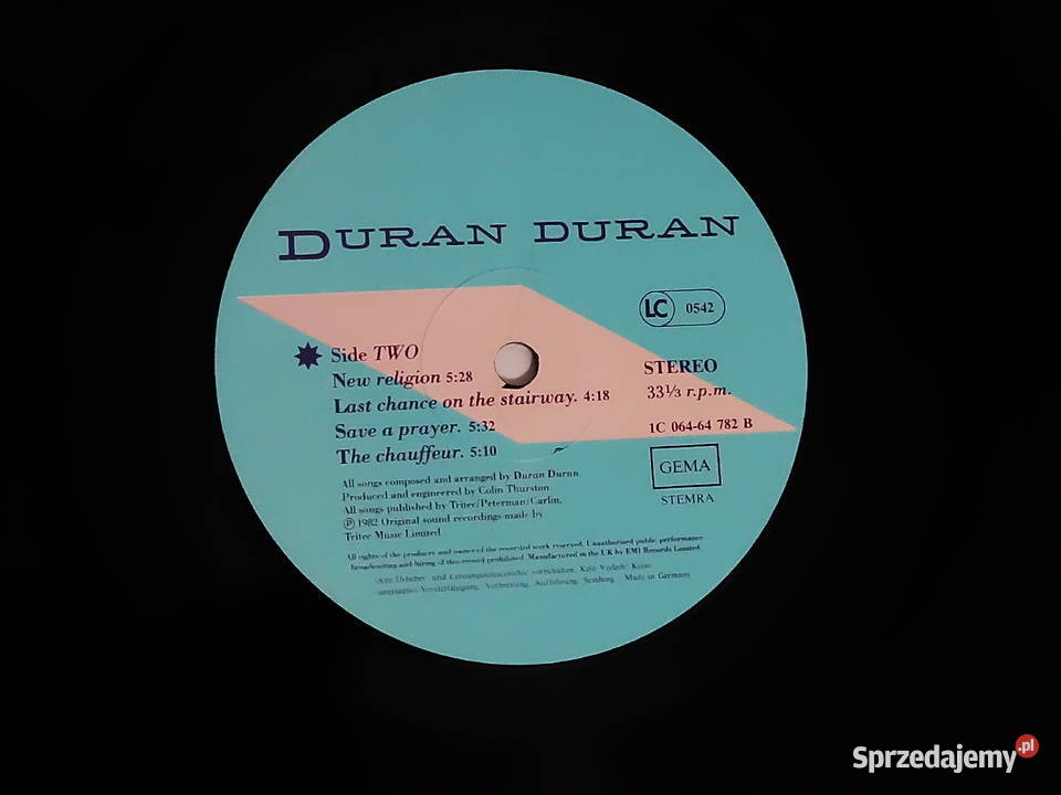 Duran Duran Rio pyta winylowa wydanie EMI lubelskie