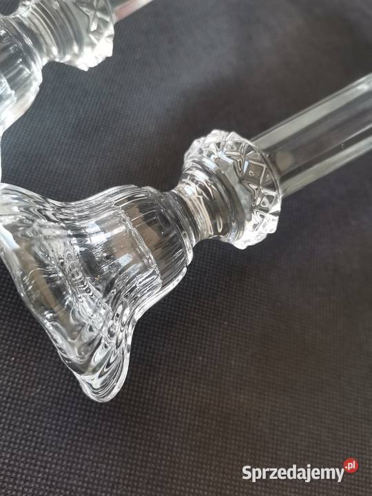 Stare nieużywane świeczniki kat 413 HSG Porcelana i szkło