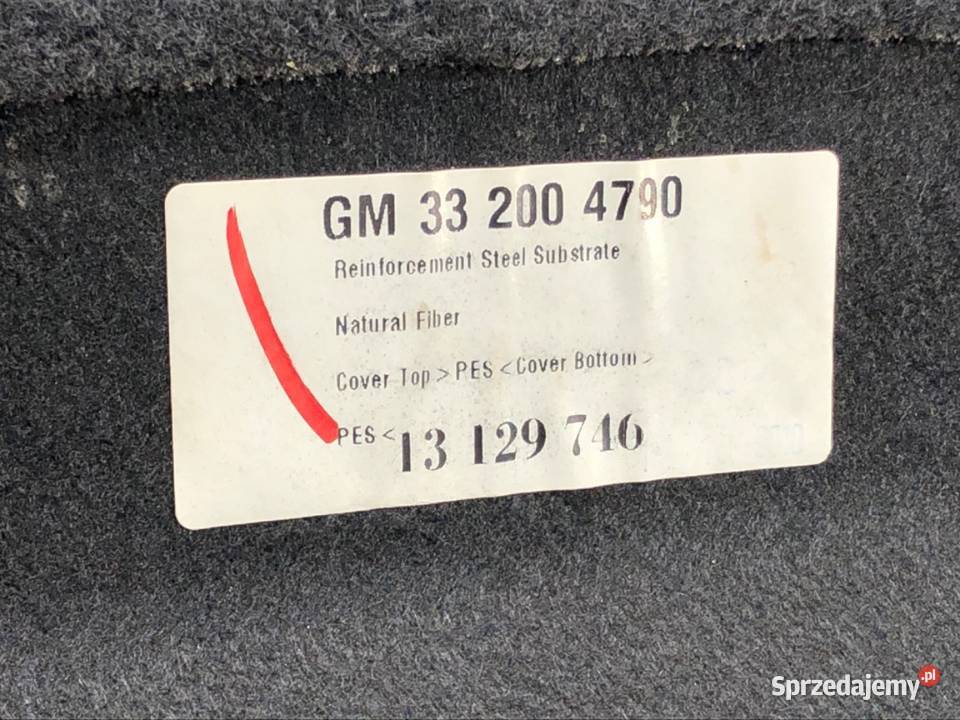 PÓŁKA TYŁ OPEL ASTRA H Hatchback 0414 OSŁONA podkarpackie