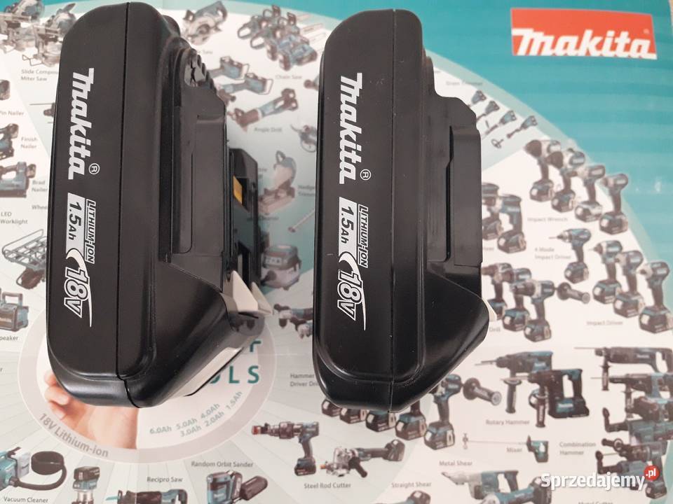 Bateria makita lxt 15 ah nowa dwie sztuki Wiertarki i wkrętarki lubelskie Bychawa