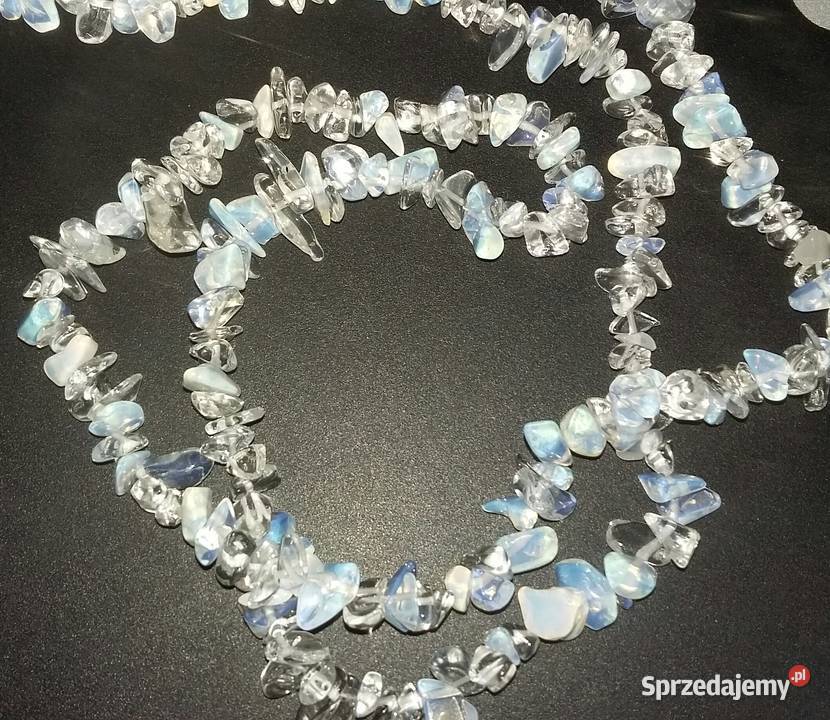 naszyjnik 45 opal mleczny naturalny 615 mm