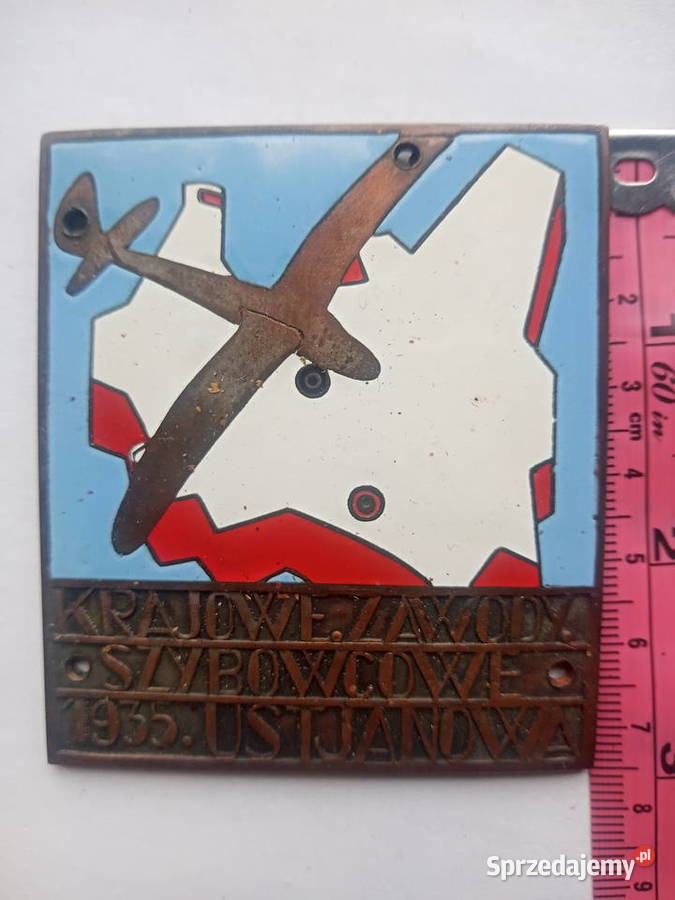 Plakieta Krajowe Zawody Szybowcowe 1935 śląskie Gliwice sprzedam