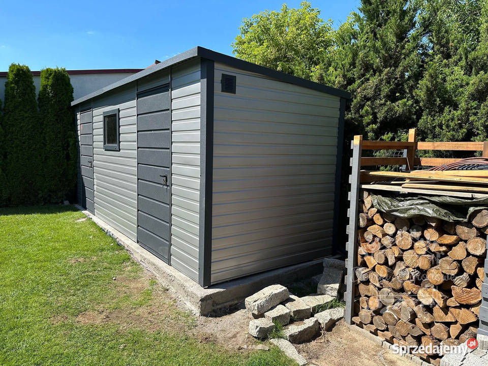 SCHOWEK DOMEK OGRODOWY 6m x 2m spad tył 2x okno śląskie Wisła sprzedam