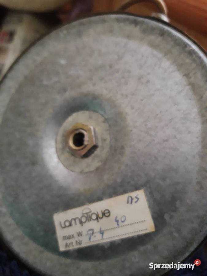 stara lampa mosiężna firmy Lamplique P4 do Warszawa