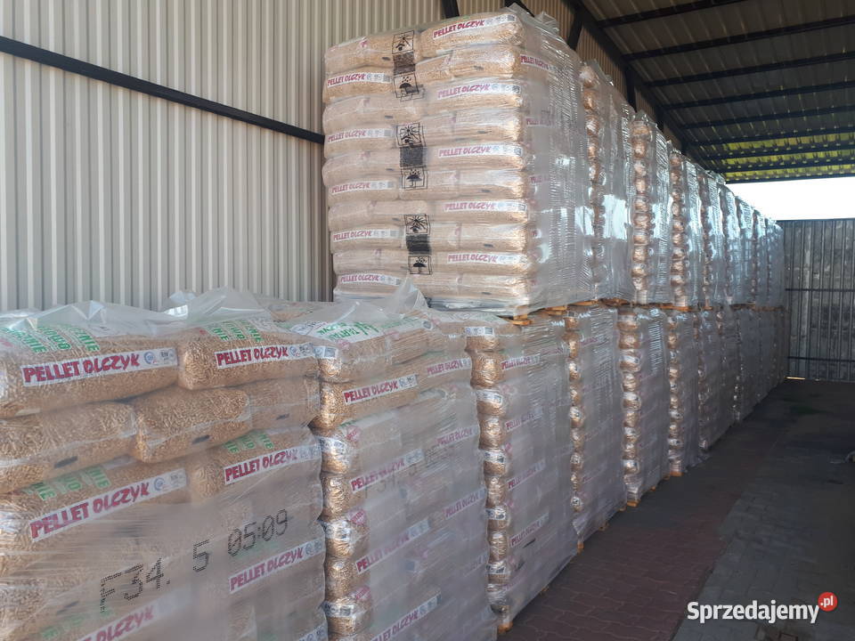 Pellet OLCZYK certyfikat worki 15 ORYGINAŁ Opał Opał Będków sprzedam