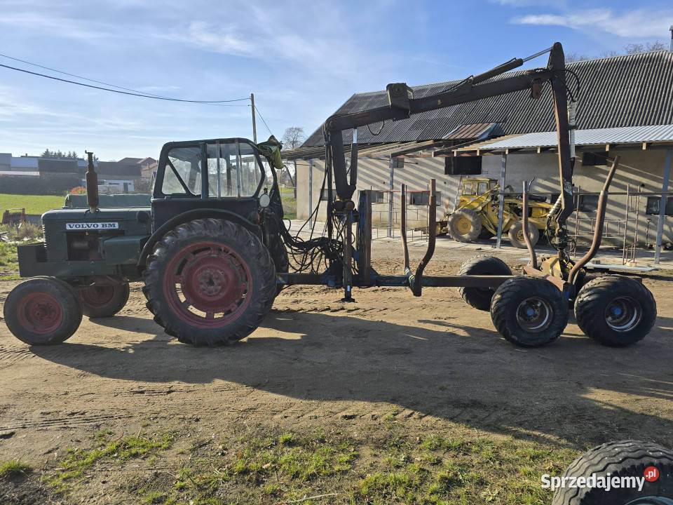Zestaw zrywkowy ciągnik VOLVO BM przyczepa sprzedam