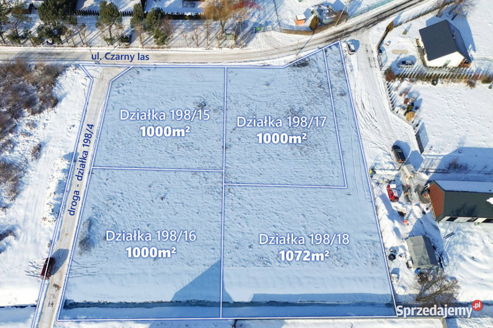 Teren 4072m Kajetany gm Nadarzyn Czarny Las