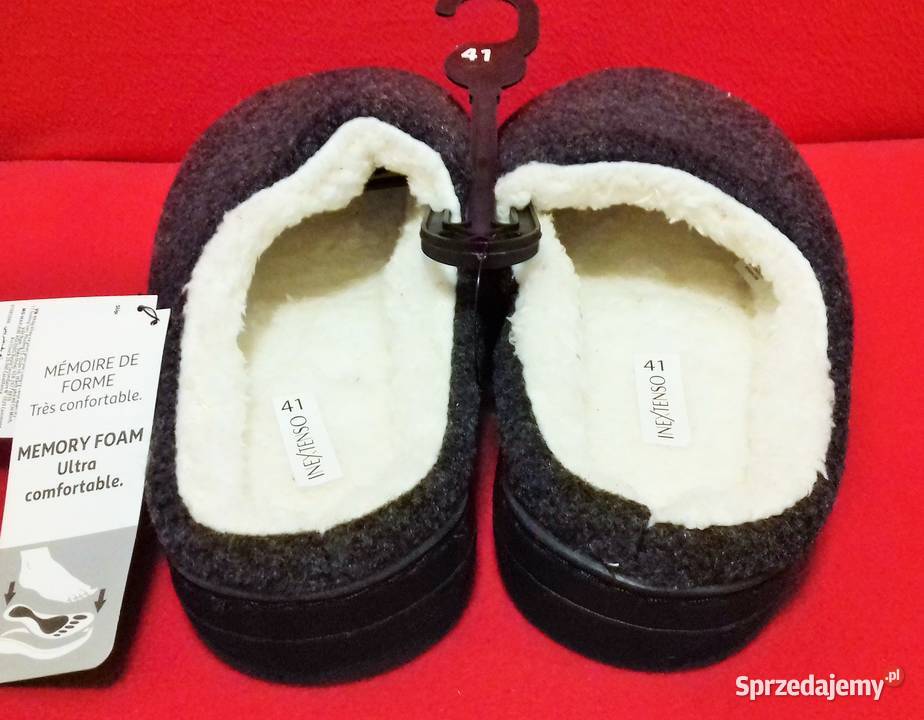 Kapcie idealne miękkie ciepłe lekkie 41 tkanina Warszawa