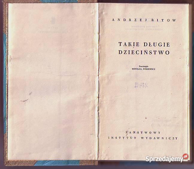 5368 TAKIE DŁUGIE DZIECIŃSTWO ANDRZEJ BITOW Proza i poezja Czyrna